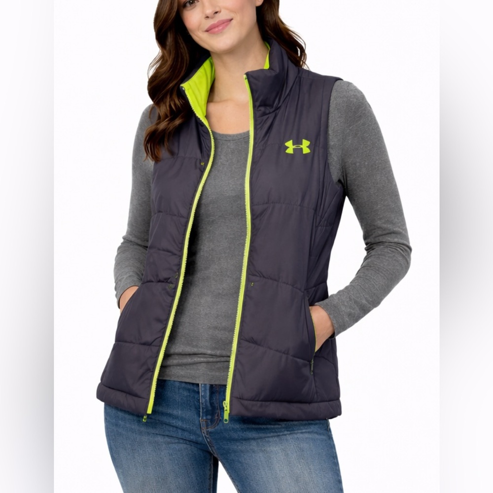 Under Armour Women's Charcoal and Lime Vest